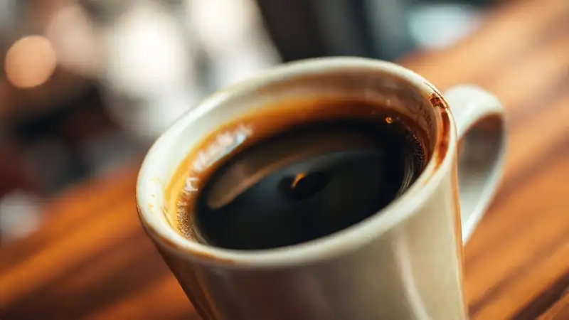 Un café expreso intenso y cremoso