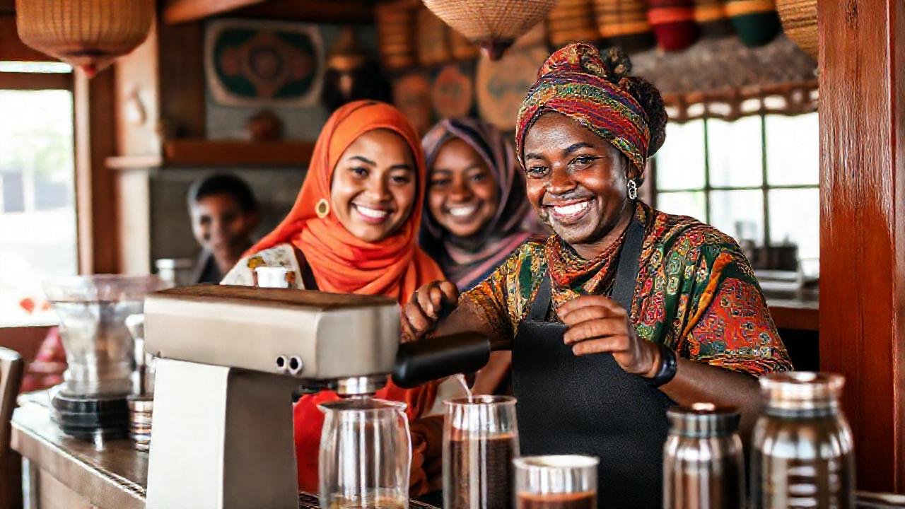 Café cultural, ambiente acogedor y diverso