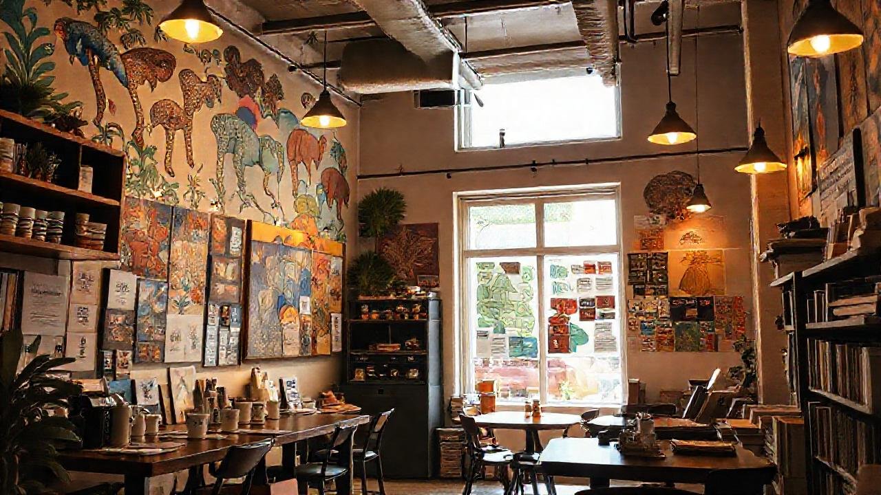 Un café creativo y comunitario vibra