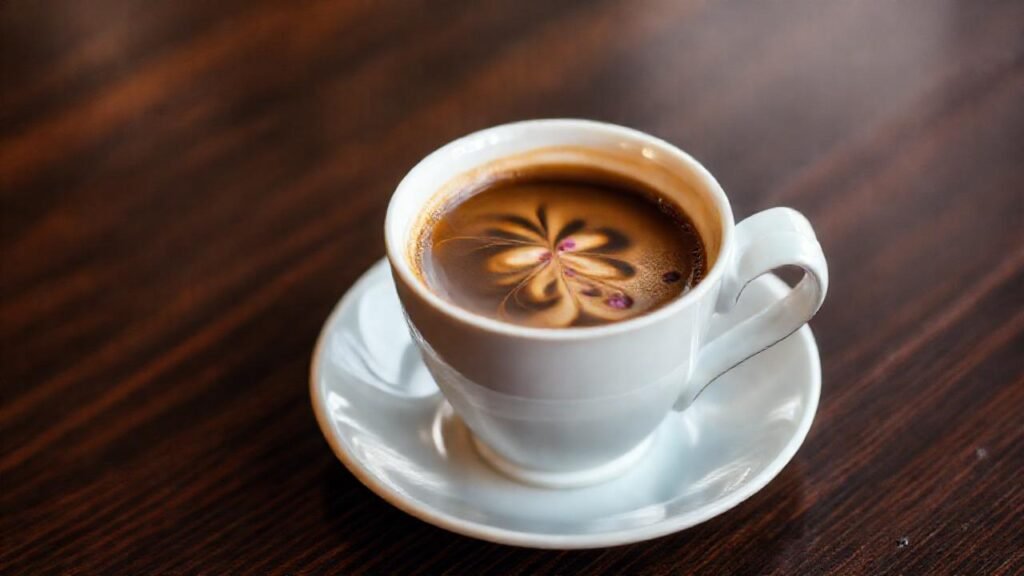 Una taza elegante ofrece un aroma floral