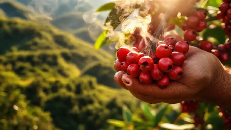 Café artesanal: rojos