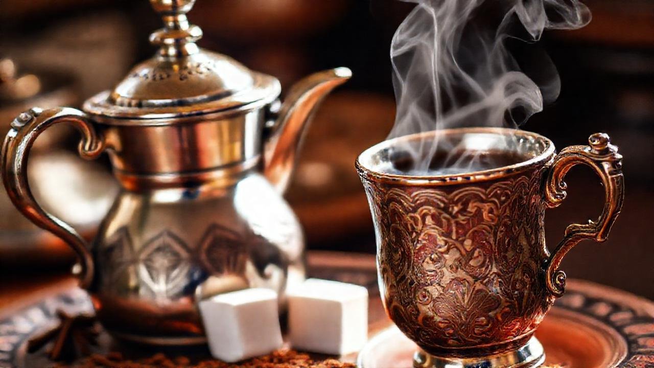 El café turco exhala aromas tradicionales