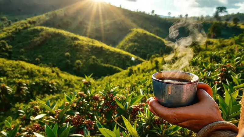 Café colombiano: belleza