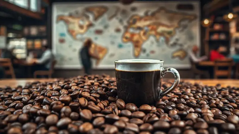 Cafés vibrantes: diversidad y sabores mundiales