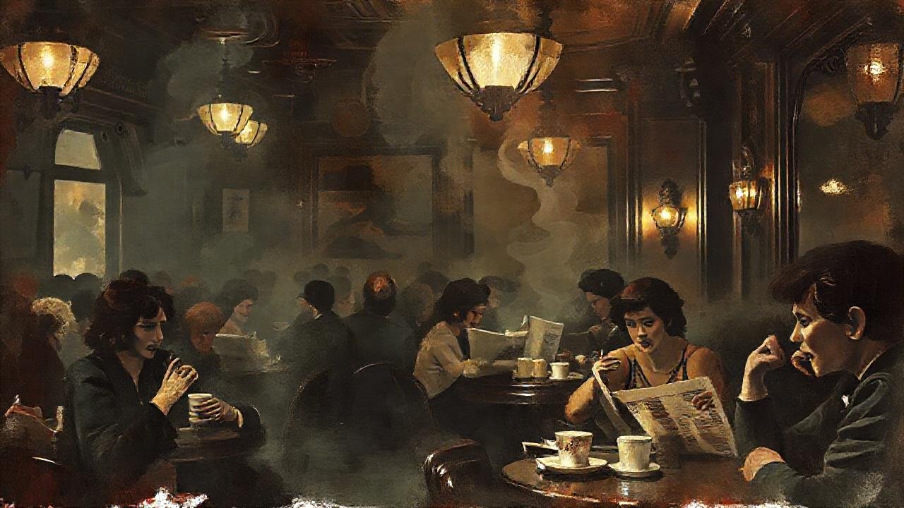 Un café vintage evocador de los años 20