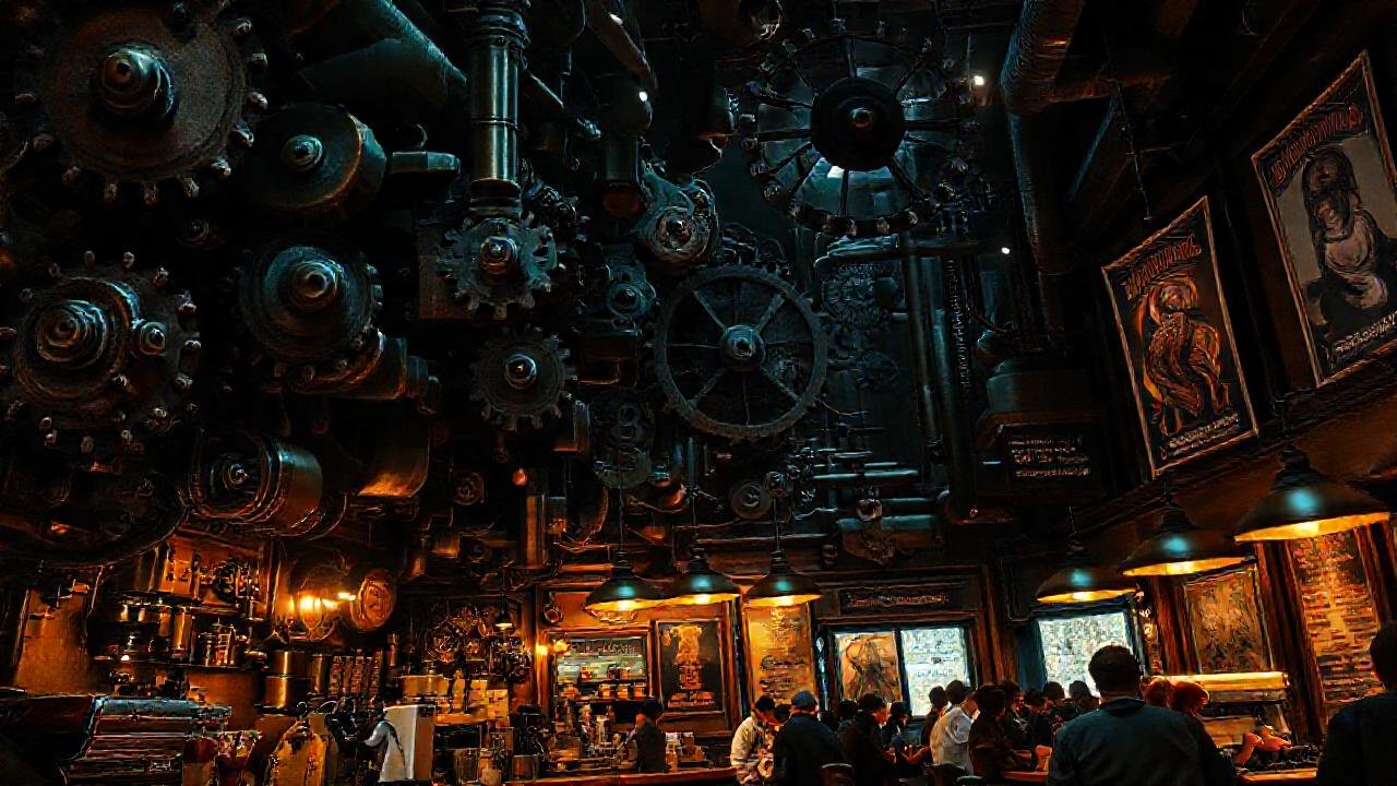 Un café steampunk ofrece ambiente evocador