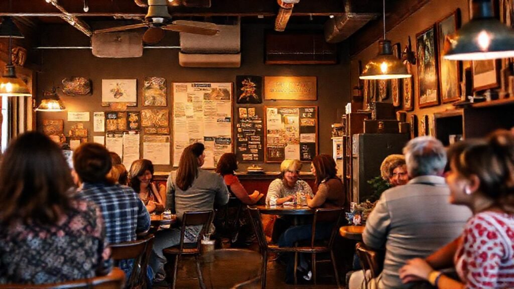 Un café acogedor y vibrante une gente