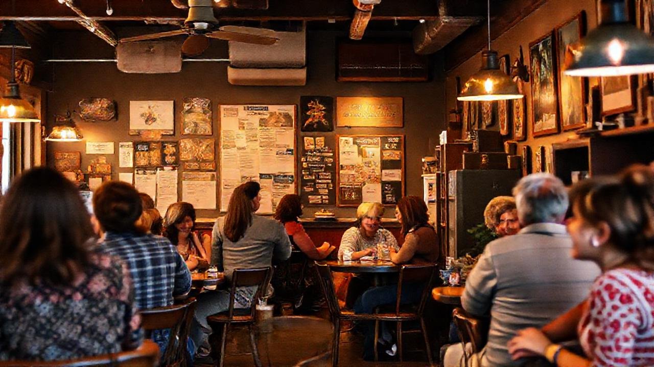 Un café acogedor y vibrante une gente