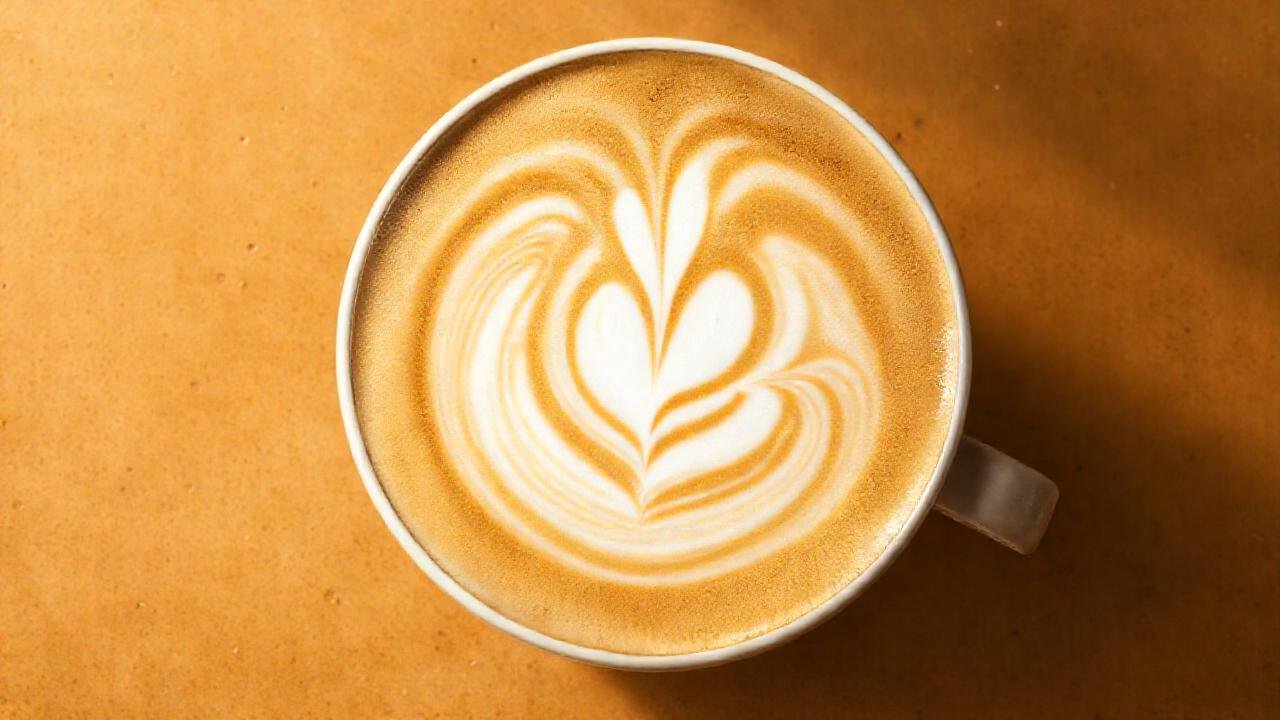 Un latte elegante y artístico