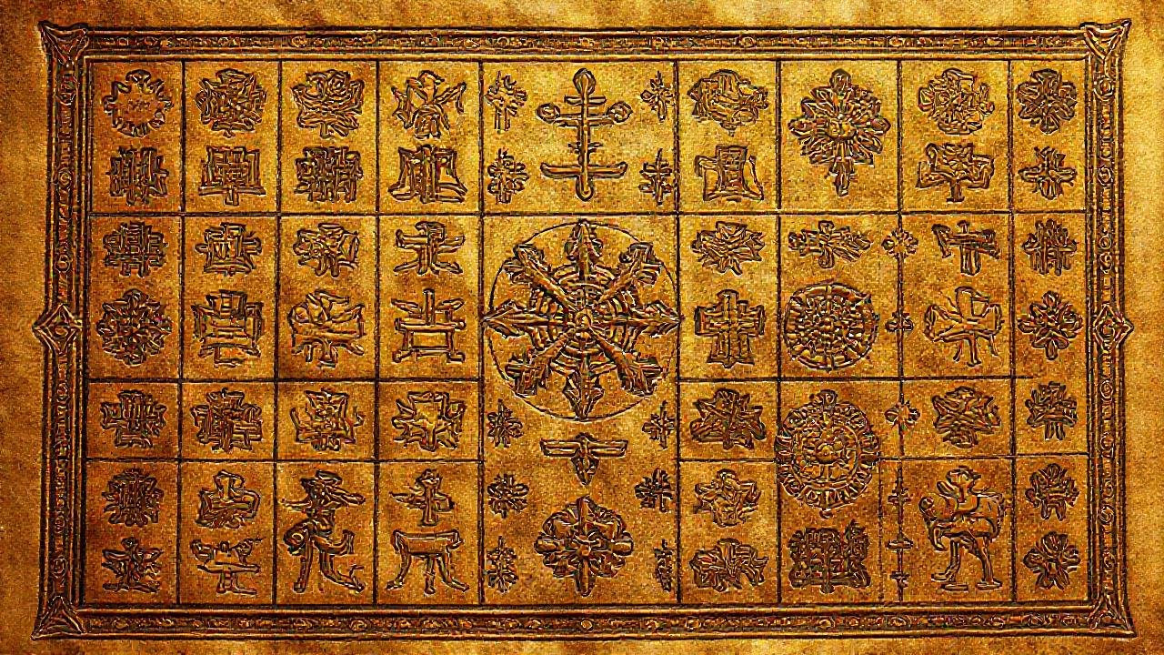 Manuscrito dorado: símbolos y cultura ancestral