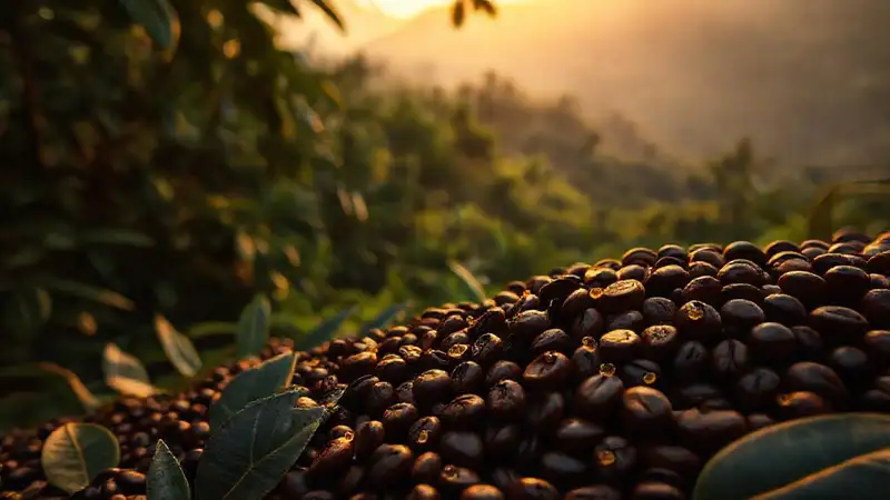 Café sumatra: oscura, serena y lujosa