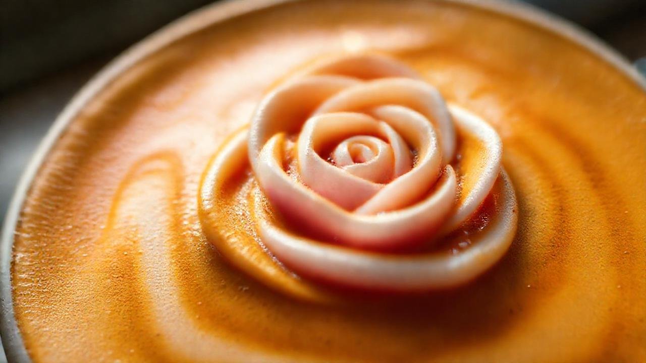 Un latte artístico y delicado