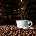 Un café acogedor en un ambiente cálido