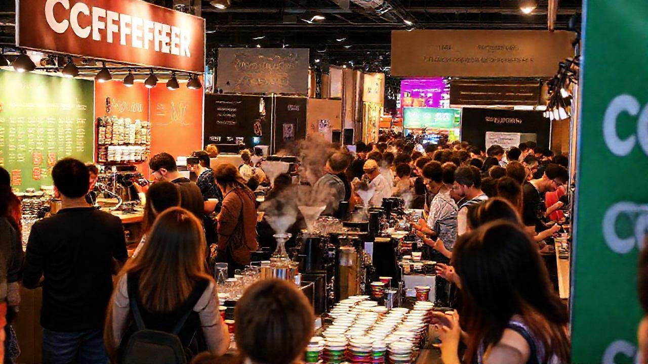 Festival de café vibrante y lleno de energía