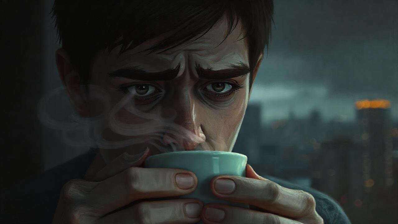 Una pintura digital transmite ansiedad silenciosa