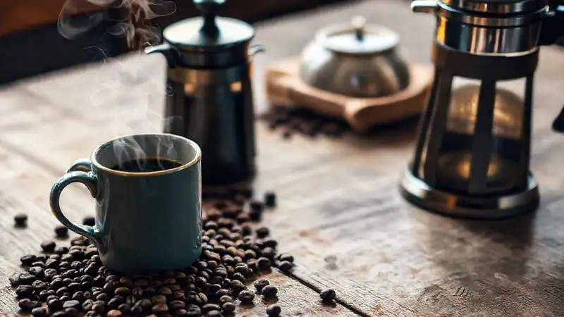 Un café acogedor